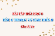 Bài 4 trang 75 SGK Hóa 8: Cách tính khối lượng và thể tích theo phương trình hóa học